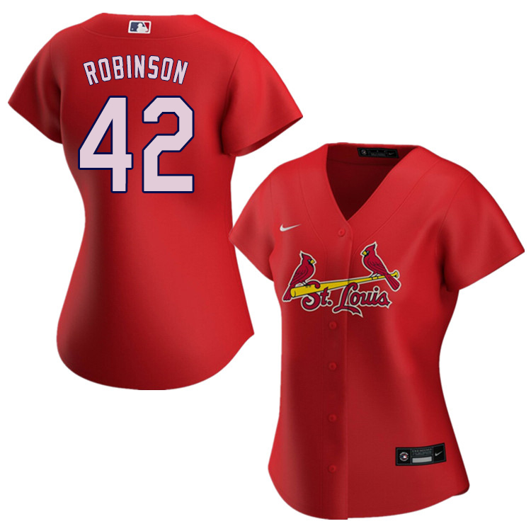 Nike Women #42 Jackie Robinson St.Louis Cardinals Baseball Jerseys Sale-Red